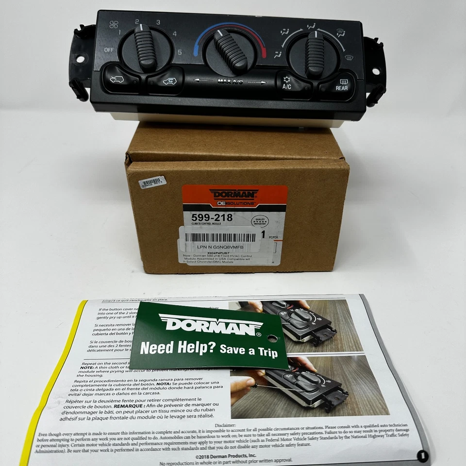 Dorman 599-218 Front HVAC Control Module – Parts Only - Image 2 of 4