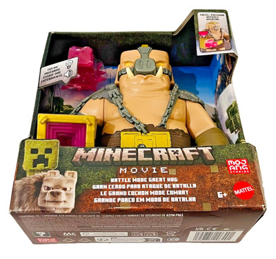 NEW Mattel Mojang Minecraft Movie Battle Mode Great Hog Action Figure