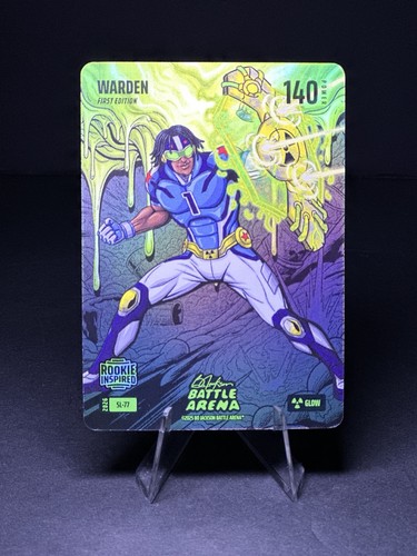 2026 Bo Jackson Battle Arena Warden Battlefoil Glow Slime #SL-77 Cam Ward (RC)