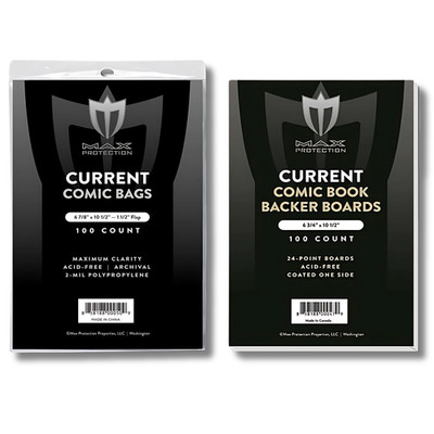 400 Current Modern Comic Book Bags and Boards -6 7/8''X10-1/2'' - Archival Quality