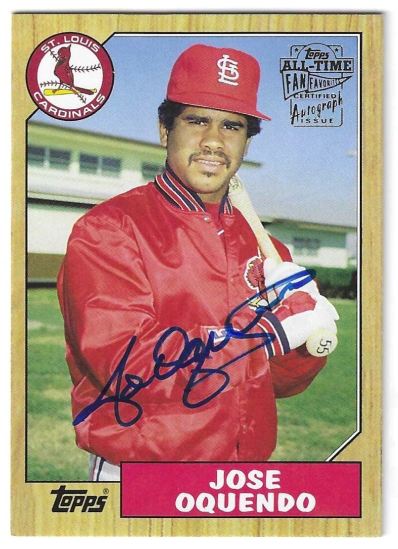 🔥JOSE OQUENDO 2005 Topps Fan Favorites Time Fan Favorites Autograph #FFA-JOQ 🔥