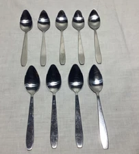 9 Stainless Steel Grapefruit Spoons Taiwan 6 inch Flatware
