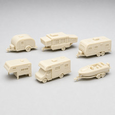 RV Camper Models 6 Piece N Scale 1:160 3D Pri...