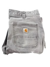 Carhartt 102291 Relaxed Fit Mens 36x34 Gray C...
