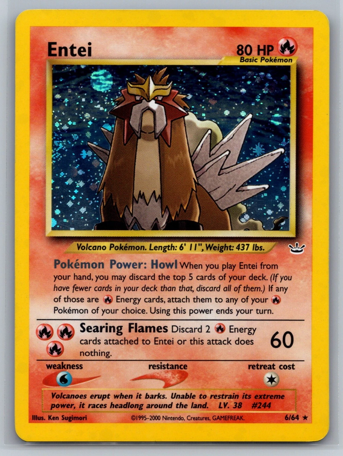 Entei - Neo Revelation #6 Price & Value ($214.03) | PokeScope