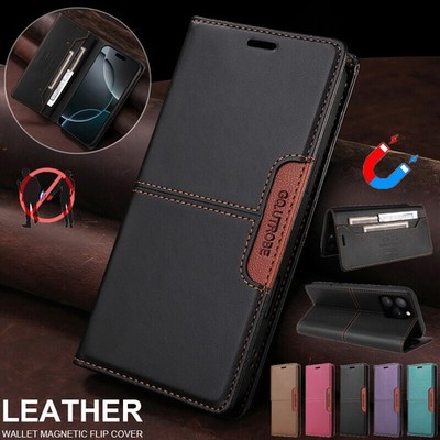 Magnetic Card Wallet Phone Case For iPhone 17 16 15 13 14 12 11 Pro Max 7 8 16E