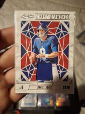 🔥 2024 Absolute Daniel Jones Draft Diamonds Authentic Patch #DDJ-DJS 🔥