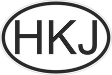 Adesivo adesivi sticker codice auto moto ritagliato nazioni ovale GIORDANIA