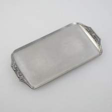 Norwegian Pewter Butterschale - Butterplatte - Butterteller - Zinn - Vintage