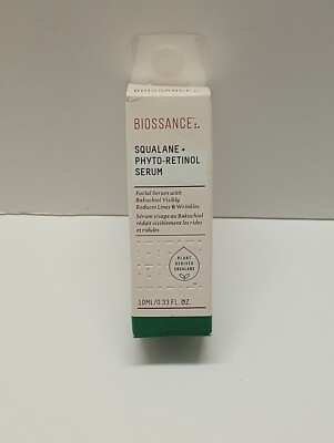 Biossance Squalane + Phyto-Retinol Face Serum .33oz - 10ml *** NEW