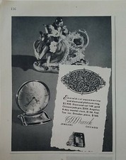1949 CD peacock Jewelers emerald cut aquamarine ring Chinese pin jewelry ad