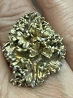 Vintage Flora Danica Eggert Sterling Silver Denmark  Parsley Ring Adjustable