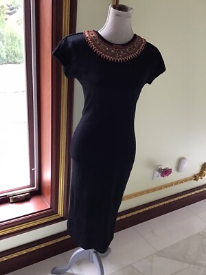 Bloomingdales women dress theomiles black size S | eBay