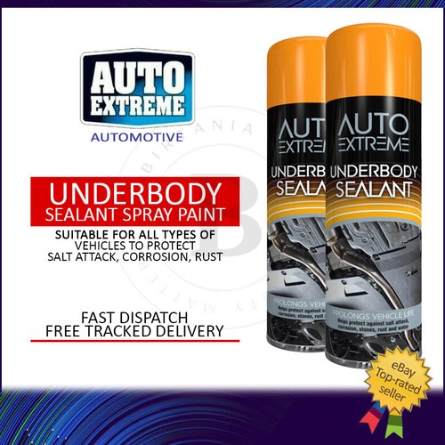 2x Underbody Seal Under Guard Spray Paint Aerosol Car Under Body
