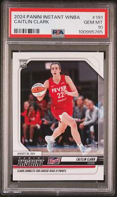 #ad Graded 2024 Panini Instant WNBA Caitlin Clark #191 Rookie Basketball Card PSA 10 $62.50
