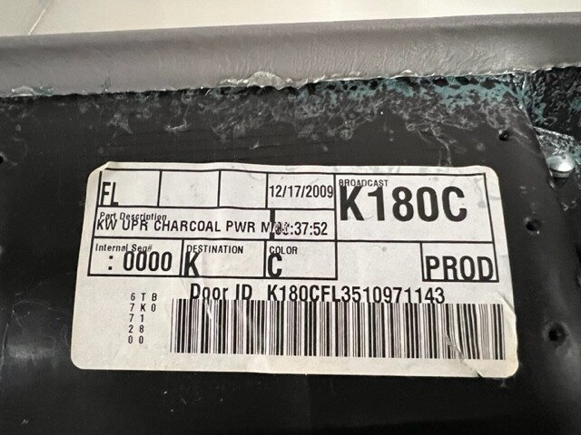 KENWORTH TRIM-ASSY DOOR PAD LH DARK SLATE/SLATE GRAY, S60-1267