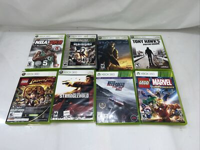 Xbox 360 8 Game Lot Halo 3 Tony Hawks Dead Rising NBA 2k Marvel Lego Speed Dead