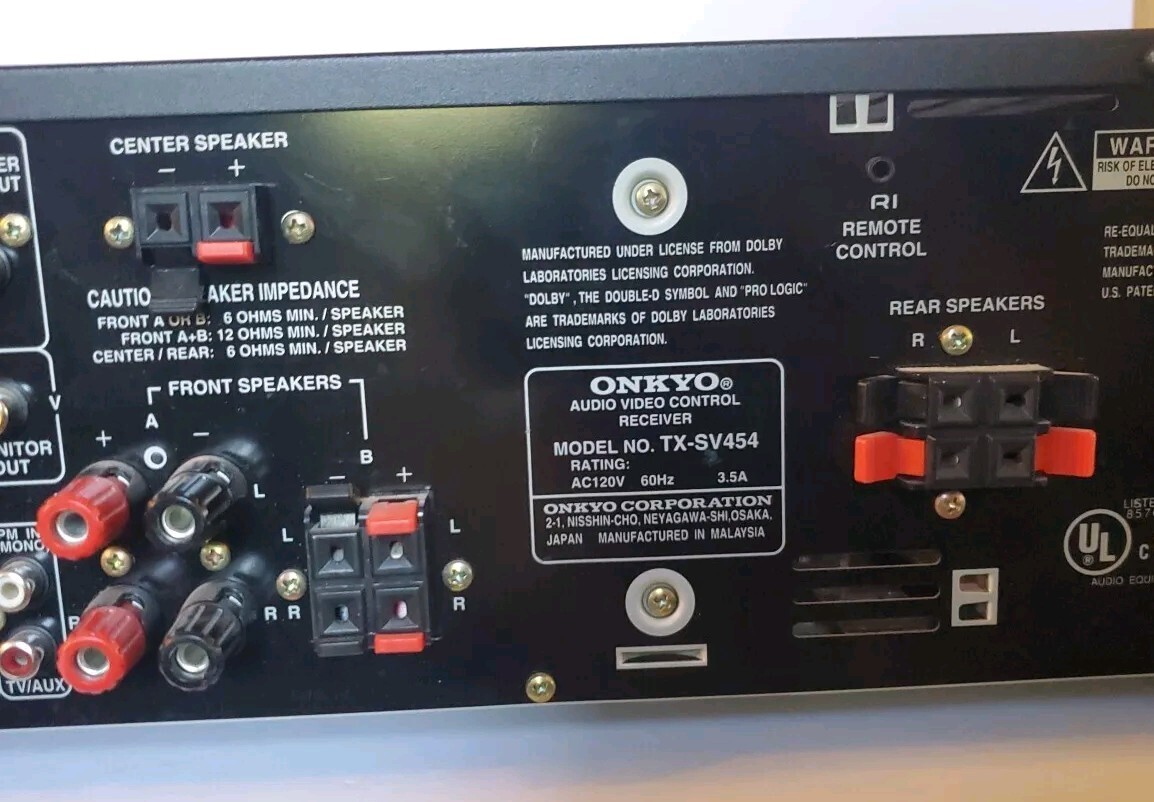 TESTED Onkyo Audio/Video Receiver Model TX-SV454 | eBay