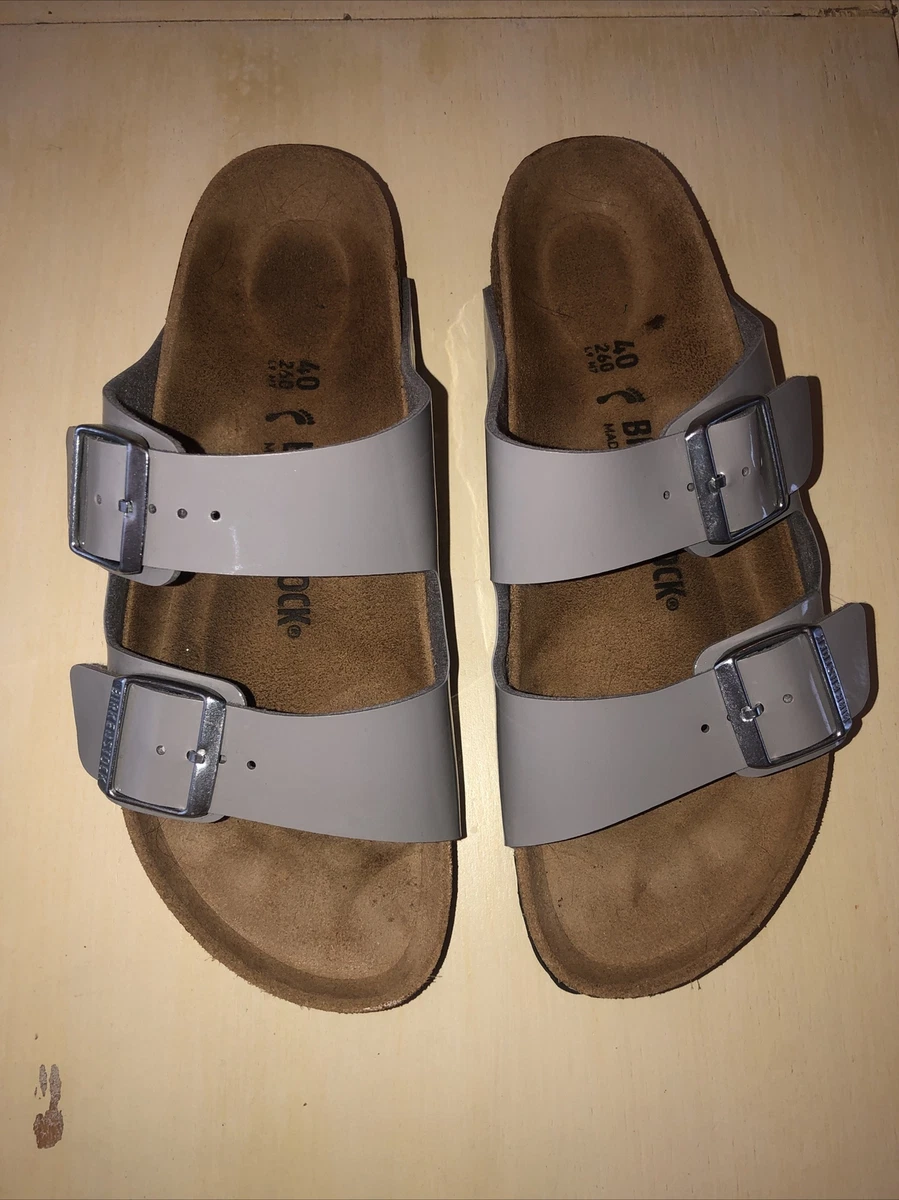 Birkenstock Women's Patent Arizona Double Strap Sandals - White
