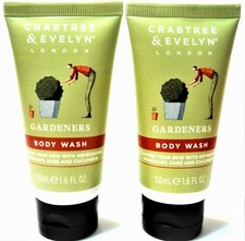 Crabtree  Evelyn GARDENERS Body Wash 1.6 fl. oz/50 mL, NEW x 2
