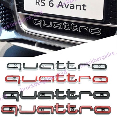 1X Auto Frontgrill Quattro-Logo 3D Abzeichen Für Upgrade Ihr Audi Auto Styling
