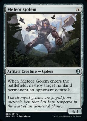MTG Baldur's Gate U Meteor Golem #323 PLAYSET 4x x4
