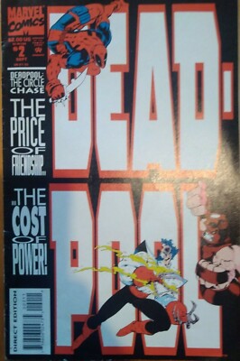 DEADPOOL THE CIRCLE Chase #2 - 1993-Fabian Nicieza-NEWSSTAND-MARVEL-FN-