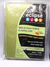 ECLIPSE Kids Blackout Curtain Panel 42" x 63" Thermaback Energy SavGreen kids 1G