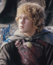 Dominic Monaghan signed autograph 20x25cm Lord of the Rings in person autograph