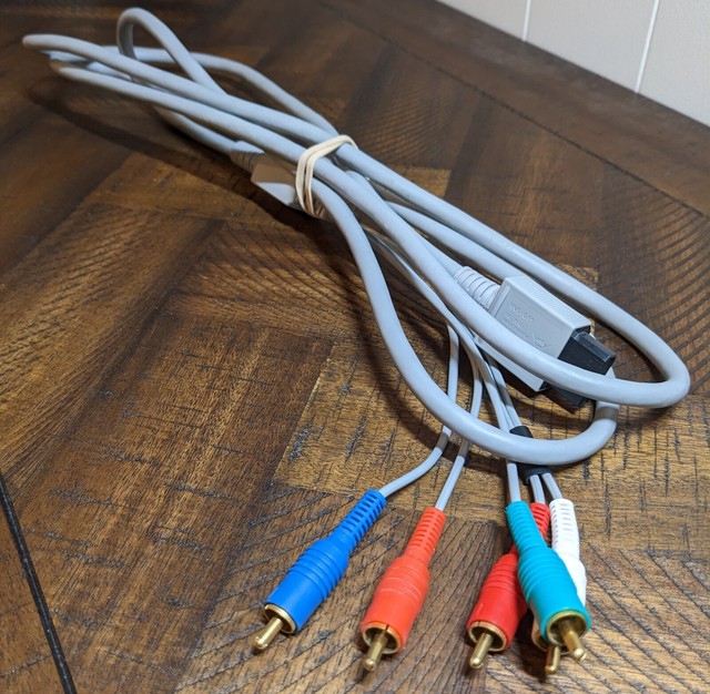 Authentic Genuine OEM Official Nintendo Wii Component HD AV Cable Wire