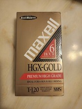 Maxwell HGX-GOLD Premium High Grade T-120 6 Hour VHS NEW/SEALED