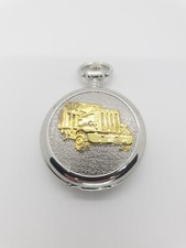 Gold Truck Pocket Watch - New Battery