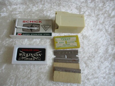 Vintage Wilkinson-Schick-Treet-American Safety - Razor Blades
