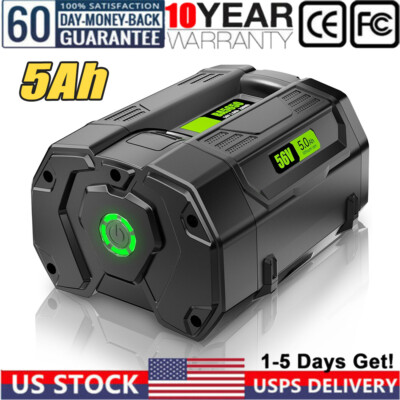 5.0Ah Battery For EGO 56V 56Volt BA1400 POWER Lithium Ion BA2240 BA2800T