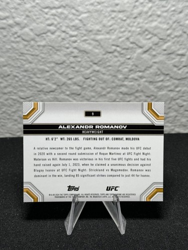 Réfracteur à prisme base UFC chromé 2024 Topps 1 - 200 - COMPLÉTEZ VOTRE SET - PYC - Photo 9/237