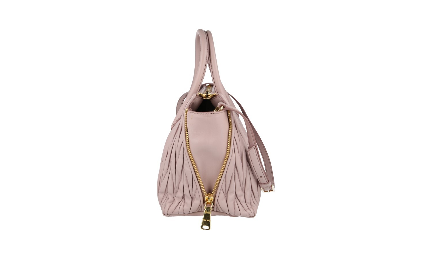Authentic MIU MIU Leather Matelasse Shoulder Bag 5BB020 N88 F010F image 9