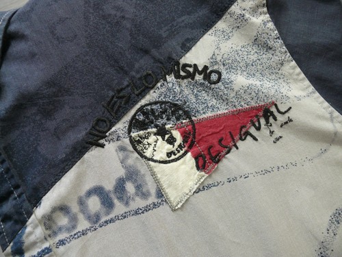 Rare Desigual Art Regular Fit Long Sleeve Denim Shirt -sz 3XL (17") - Picture 4 of 9