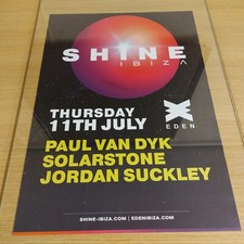 SHINE 2024 PAUL VAN DYK @ EDEN IBIZA - IBIZA CLUB POSTERS - DJ TRANCE MUSIC