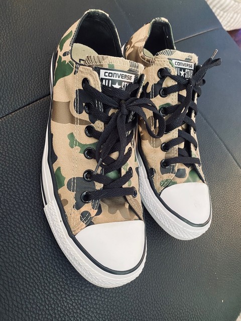 mens camouflage converse