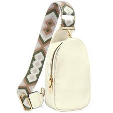 Fashion Small Sling Bag for Women Leather Fanny Packs Chest Crossbody Cell Ph...