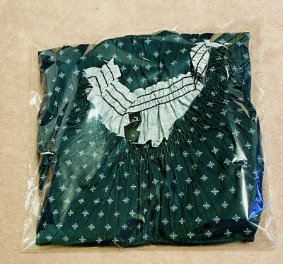 Colours of the World | Blouse | Ladies | Size S | Black | Pattern | Vintage