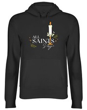 All Saints Day Hoodie Mens Womens Candle Stick and Florage Top Gift