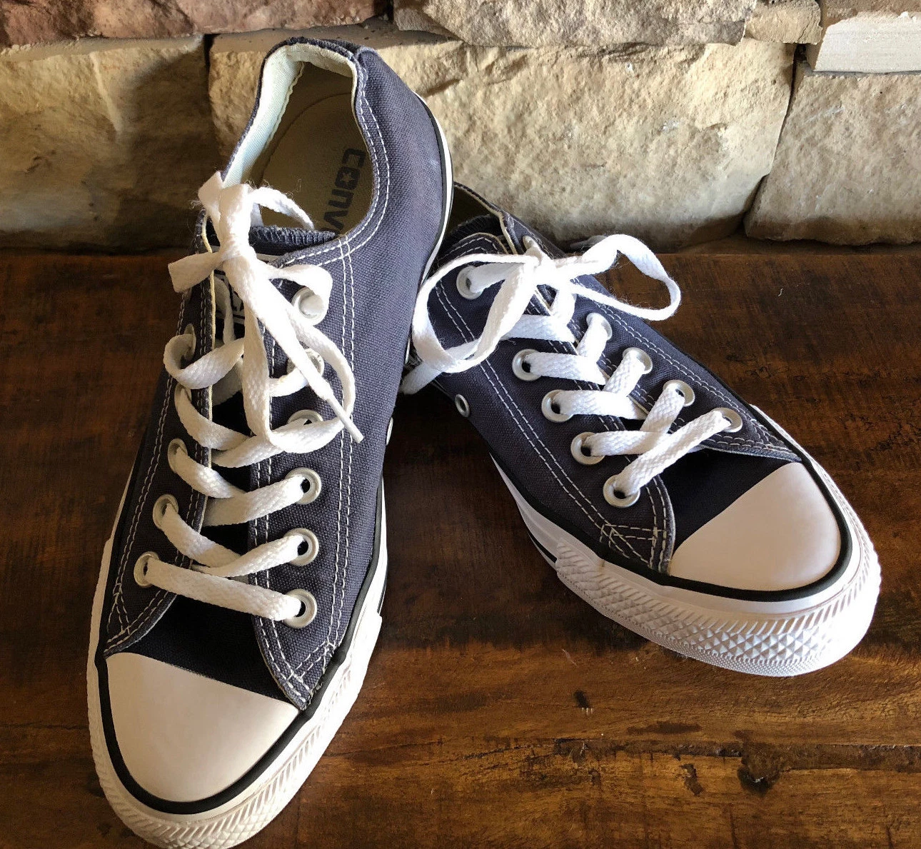 Sneakers Converse Chuck Taylor All Star Ox Low Blu Navy Bianco Donna 7 Uomo 5