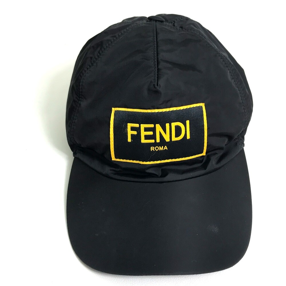 FENDI FXQ768 logo baseball cap Nylon / cotton Black | eBay FENDI FXQ768 logo baseball cap Nylon / cotton Black | eBay