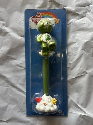 Vintage Care Bears Wobble Pen GOOD LUCK BEAR New 2002 Bobble Head Figure Novelty
