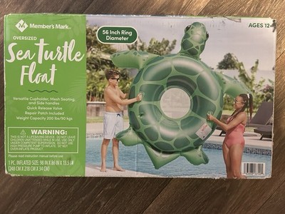 Members Mark Oversized Sea Turtle Inflatable Pool Float