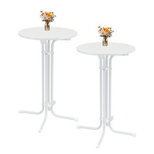 Stehtisch Gastrotisch Partytisch klappbar Ø 70 cm Höhe 110 cm Stahl 2 Stück