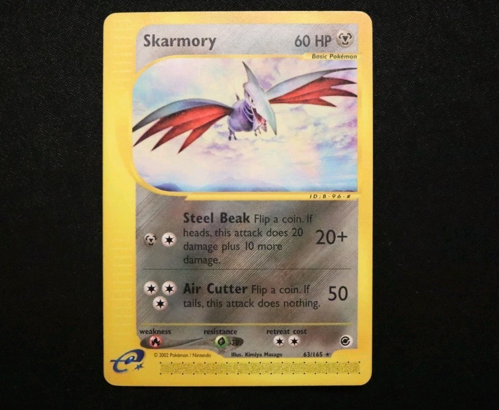 Amazing Shape Skarmory 63/165 Expedition Base Set Rare 2002 Pokemon TCG