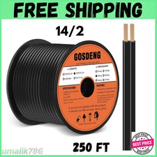 14/2 Low Voltage Landscape Wire 250FT Outdoor Landscape Lighting Cable 14 Gauge