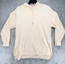 The Warmy Hoodie Women's Large Fleece Lined Cozy Loungewear Sweatshirt Cream